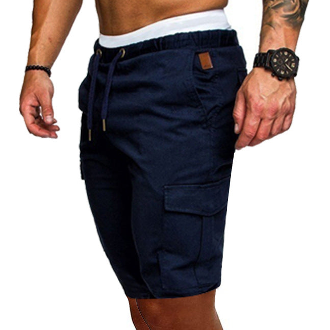 Casual tooling multi-pocket casual men's shorts Image