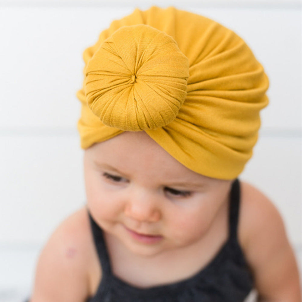 Children's turban hat baby knotted Indian beanie Image