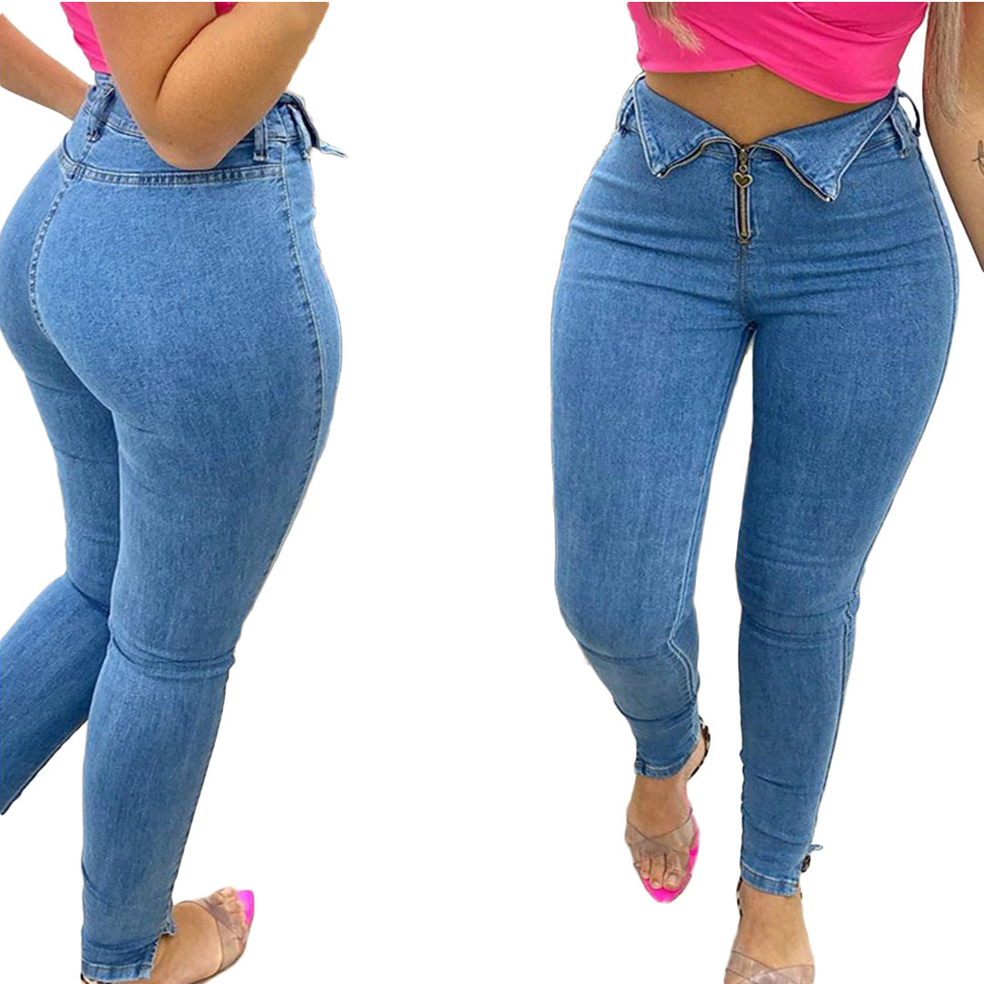 Fashion casual jeans with jeans Image