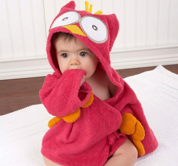 Cartoon Cute Animal Modeling Baby Bath Towels Baby Bathrobes Cotton Children's Bathrobes Baby Hooded Image