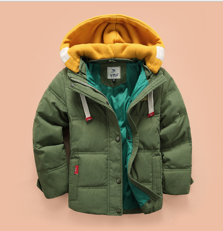 Children's down jacket boy 2021 new Korean version of the thickening down jacket in the children's winter clothing Image