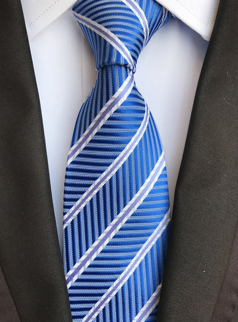 Silk tie luxurious striped Plaid tie Image