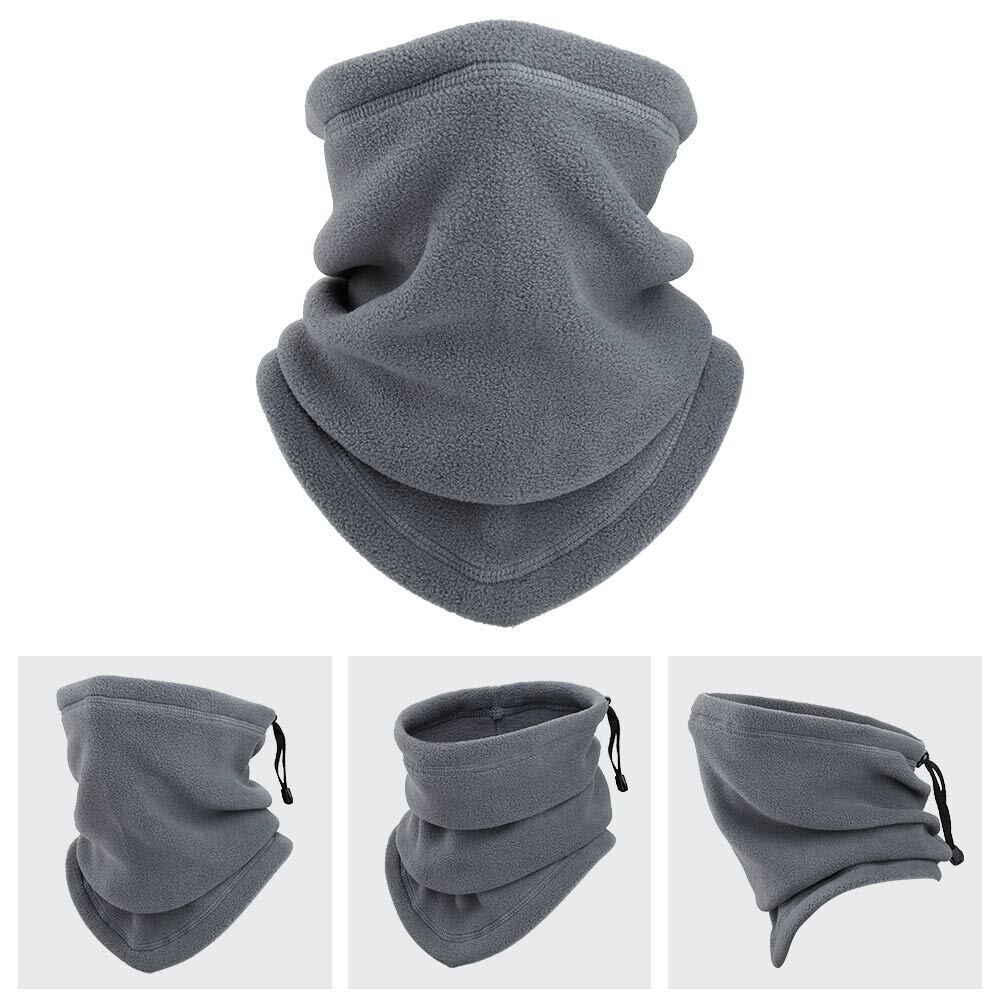 Winter Windproof Scarves Fleece Tube Scarf Mask Soft Half Face Cover SKi Snowboard Neck Warmer Gaiter Fashion Women Men Winter Fleece Face Mask Scarf Balaclava Neck Warmer Image