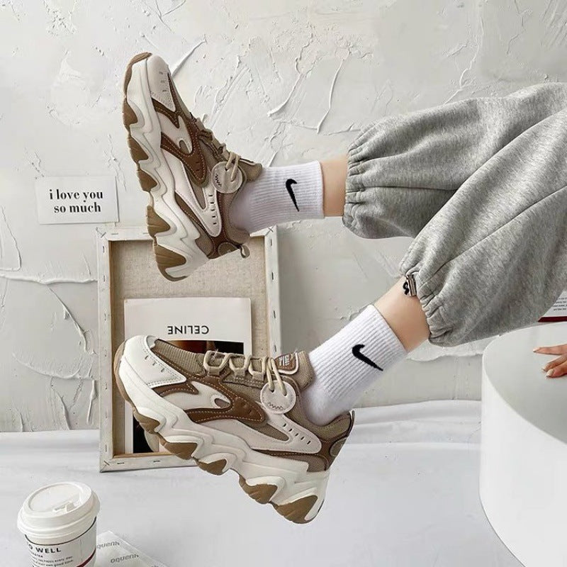 Autumn And Winter New Women's Colorblock Sneakers Image