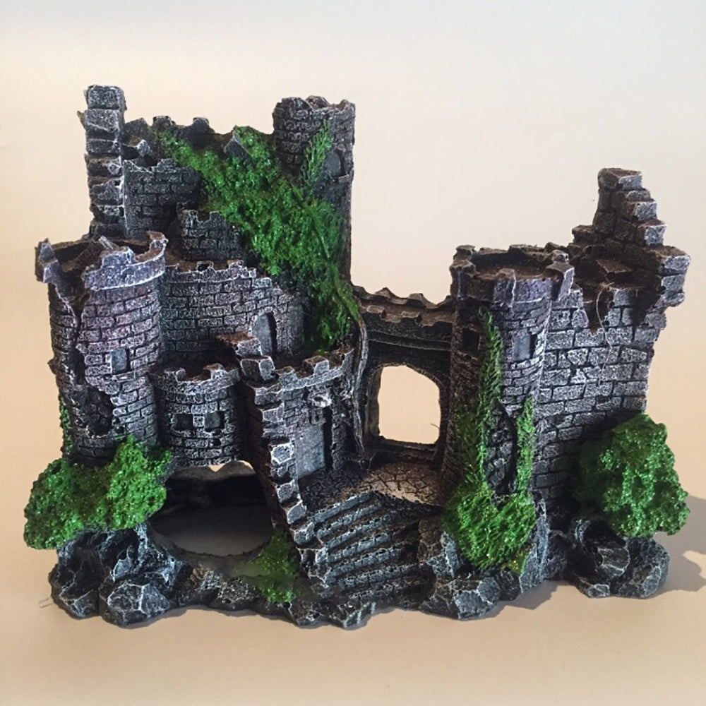 Fish tank resin castle decoration Image