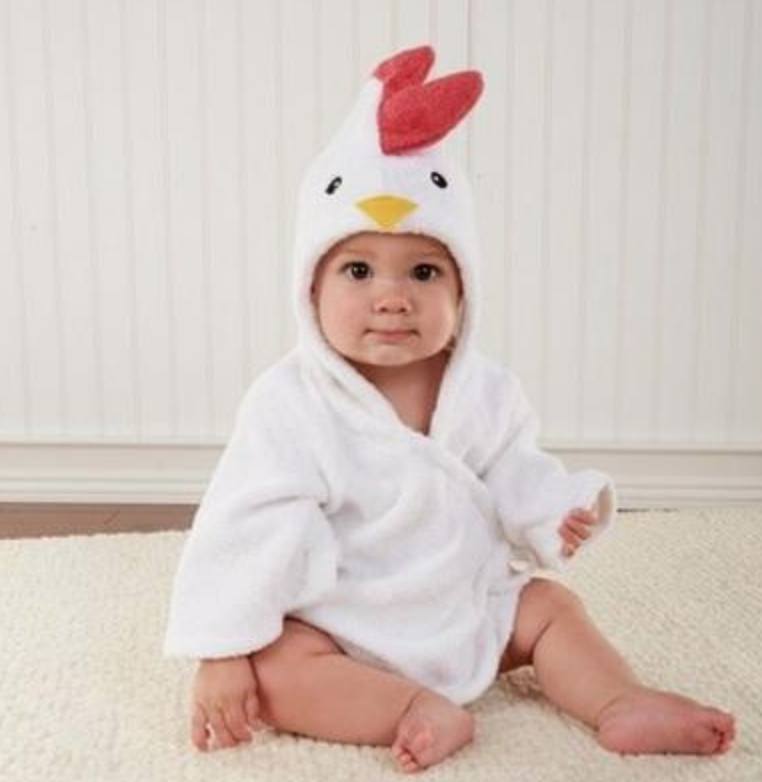 Cartoon Cute Animal Modeling Baby Bath Towels Baby Bathrobes Cotton Children's Bathrobes Baby Hooded Image