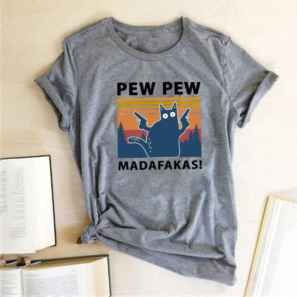 Short Sleeve Pew Maddakas T-Shirt European Size Top Image