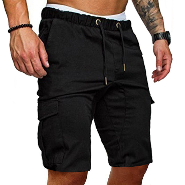 Casual tooling multi-pocket casual men's shorts Image