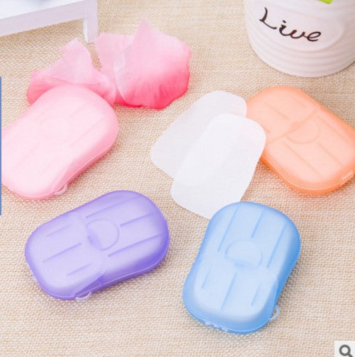 New Convenient Boxed Disposable Mini Soap Tablets For Travel Use Image