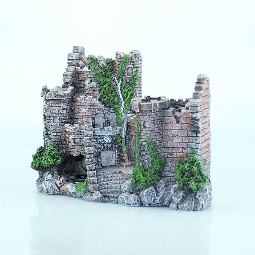 Fish tank resin castle decoration Image