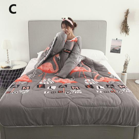 Winter Lazy Quilt with Sleeves Image