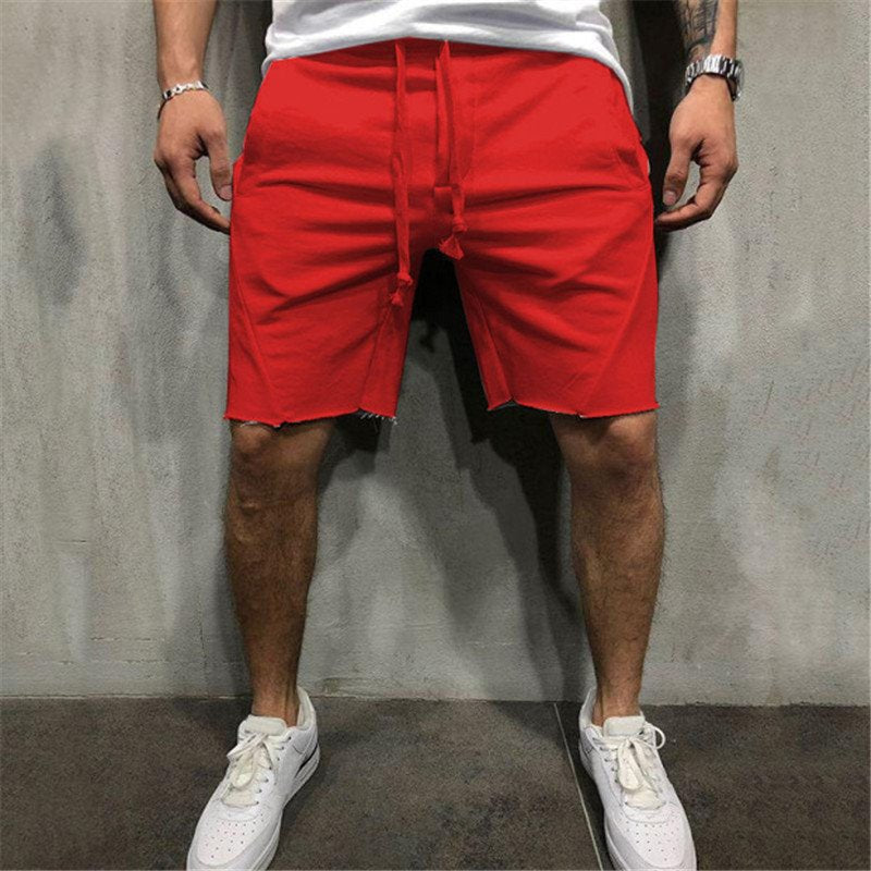 summer mens gym sports sport grey shorts for men Image