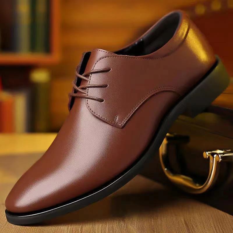 Men's Casual Business Formal Wear Leather Shoes Image