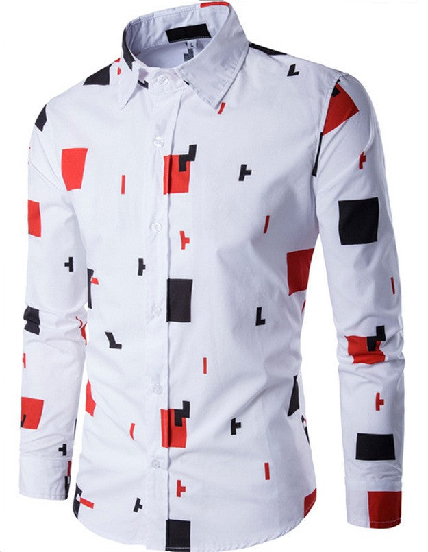 Mens Casual Long Sleeve Shirt Image