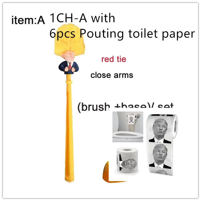 Funny Donald Trump Toilet Brush Image