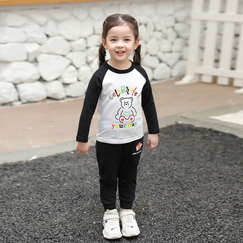 Spring Girls' T-Shirt Long Sleeve T-Shirt Baby Clothes Image