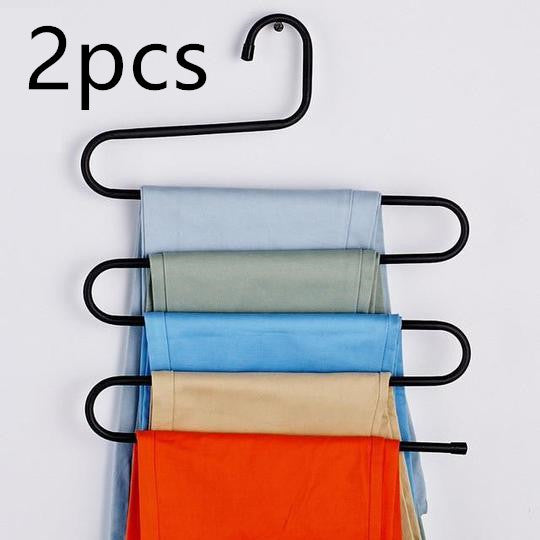 Magic non-slip s-type home pants rack Image