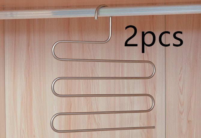 Magic non-slip s-type home pants rack Image