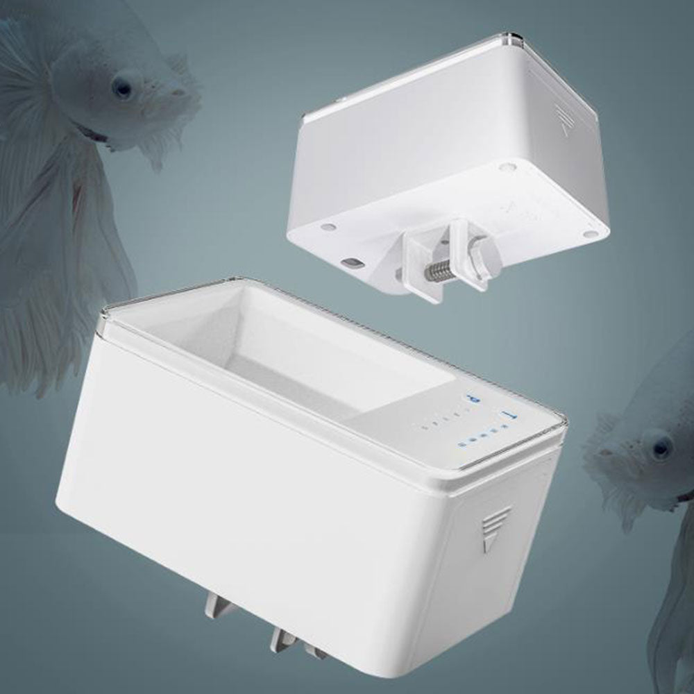 Pet Feeding Fish Food Dispenser Digital Automatic Fish Feeder LED Aquarium Digital Fish Tank Image