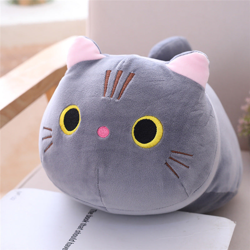 Large Size Cartoon Cat Plush Toys Stuffed Cloth Doll Long Animal Pillow Cushion Image