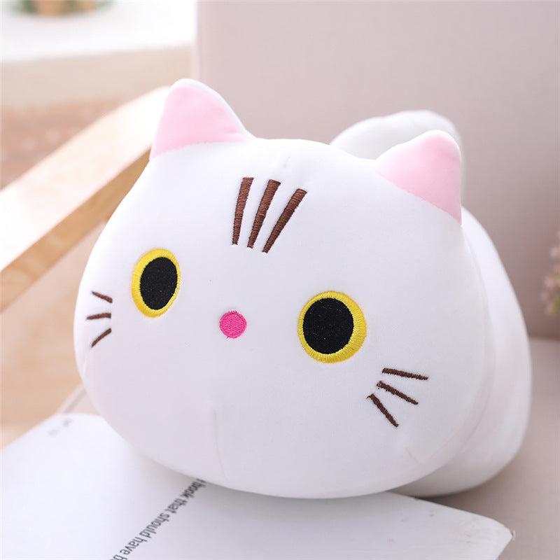 Large Size Cartoon Cat Plush Toys Stuffed Cloth Doll Long Animal Pillow Cushion Image