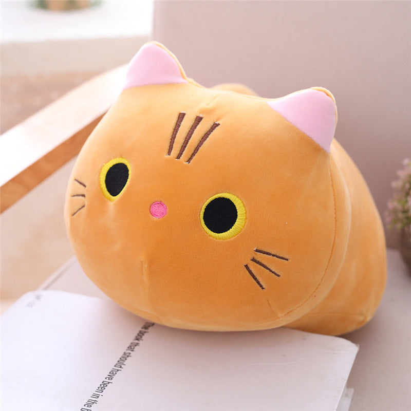 Large Size Cartoon Cat Plush Toys Stuffed Cloth Doll Long Animal Pillow Cushion Image