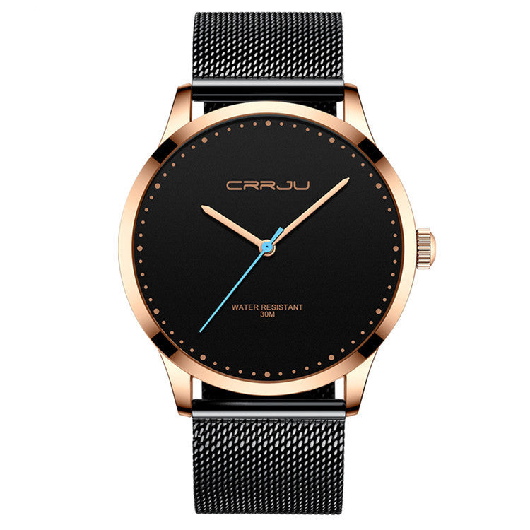 Stainless Steel Mesh Belt Fashion Watch Men Image