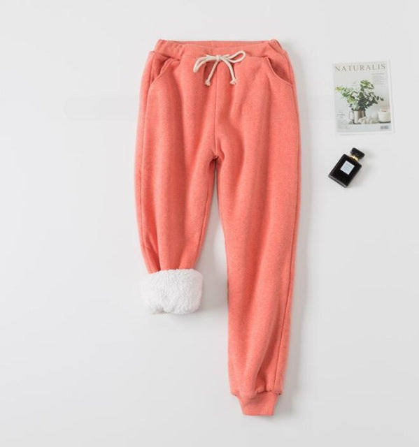 Lamb velvet padded sweatpants Image