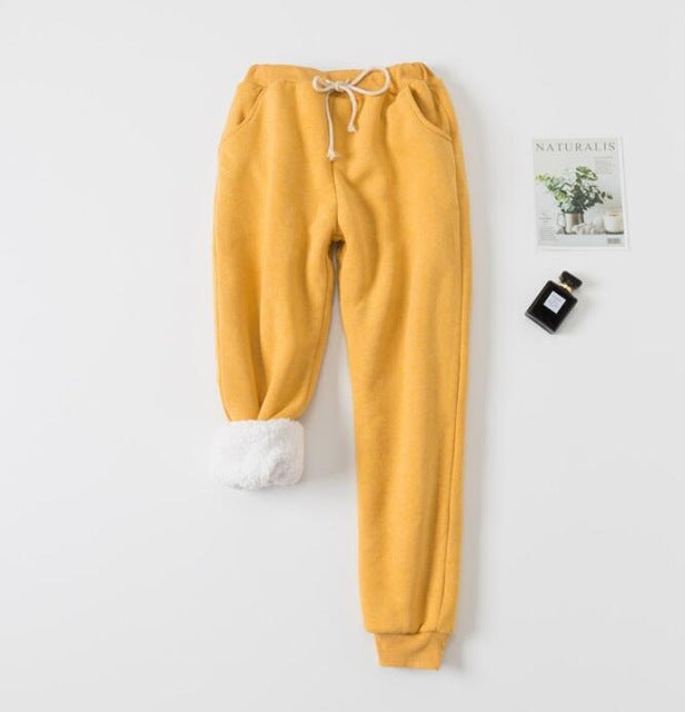 Lamb velvet padded sweatpants Image