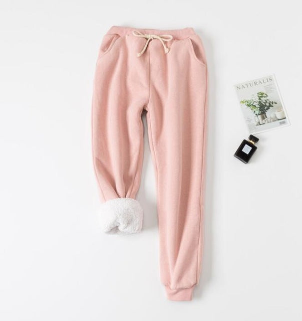 Lamb velvet padded sweatpants Image