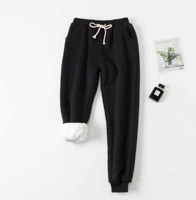 Lamb velvet padded sweatpants Image