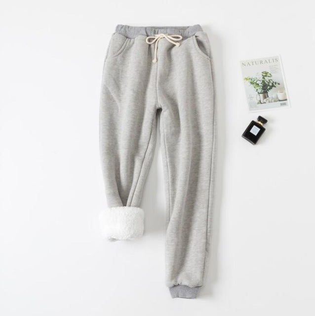 Lamb velvet padded sweatpants Image