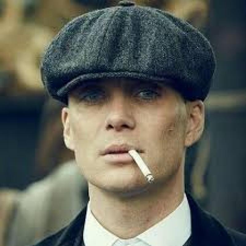 Wool Newsboy Caps Men Herringbone Flat Caps Gatsby Image