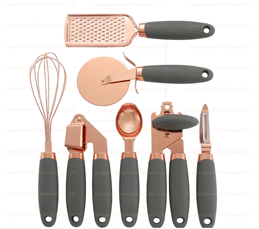 Kitchen Household Peeler Gadget Copper Plating Set Image