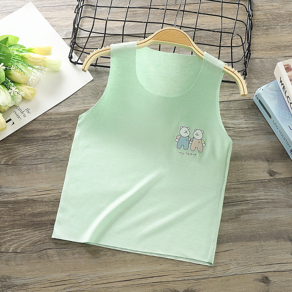 Modal Children's Vest Boneless Camisole Bottoming Shirt Image