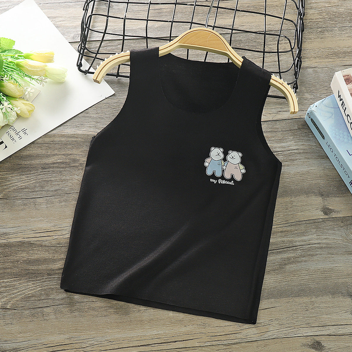 Modal Children's Vest Boneless Camisole Bottoming Shirt Image