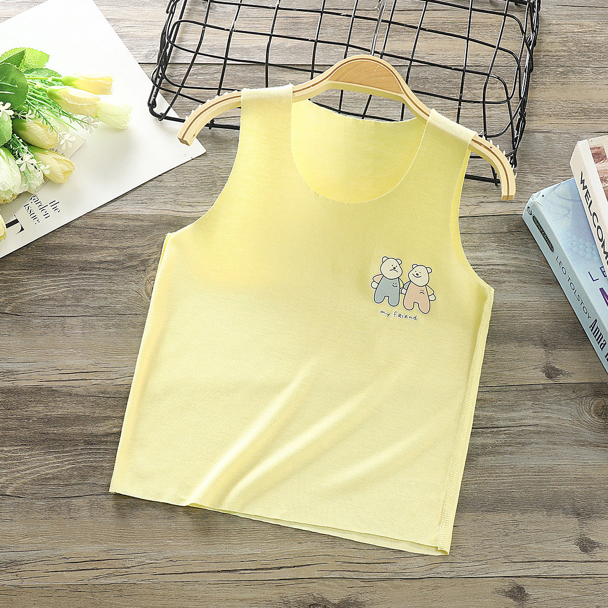 Modal Children's Vest Boneless Camisole Bottoming Shirt Image