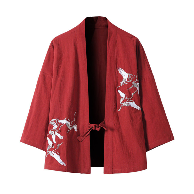 Kimono Robes Traditional Men Jackets Hip Hop Streetwear Image