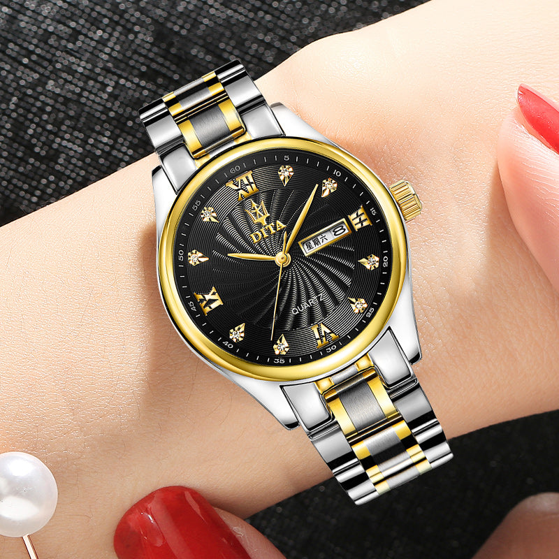 New Couple Models A Pair Of Watches Men's and Women's Watches Waterproof Watches Image