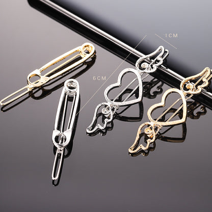 Hollow Word Clip Hair Accessories Paper Clip Hair Clip