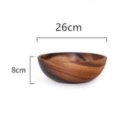 Acacia wooden bowl wooden tableware Image