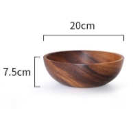 Acacia wooden bowl wooden tableware Image