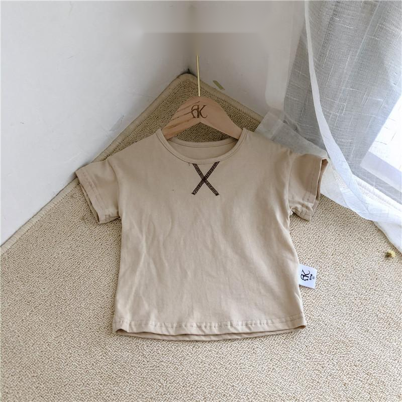 Summer Baby Children's Clothing Simple Short-sleeved T-shirt Image