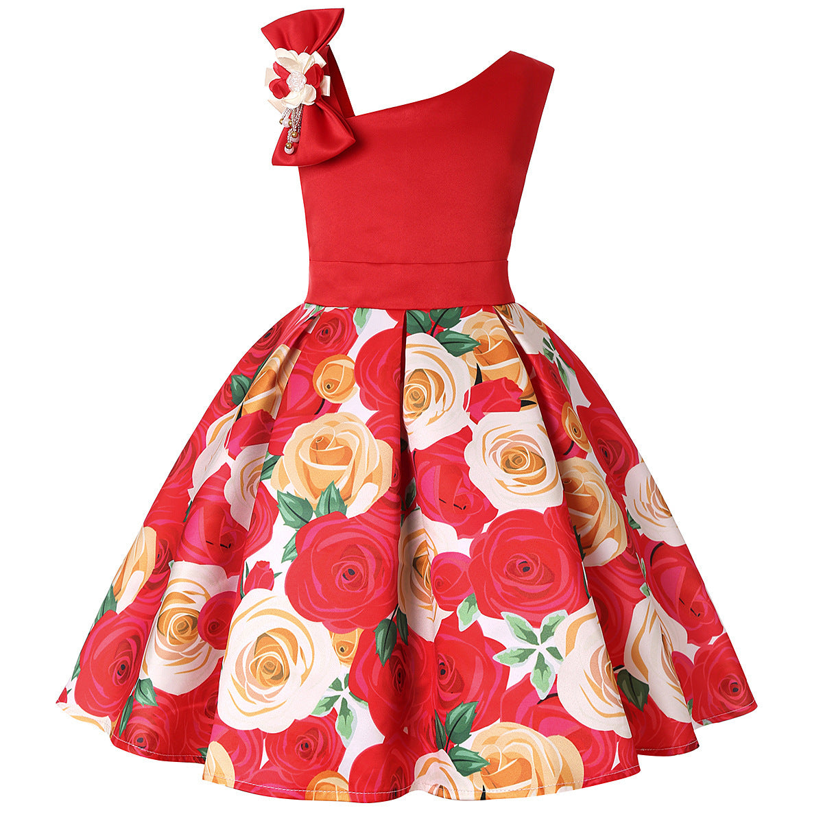 Girls' Dresses Girls' Princess Dresses Digital Print Children's Dresses Image