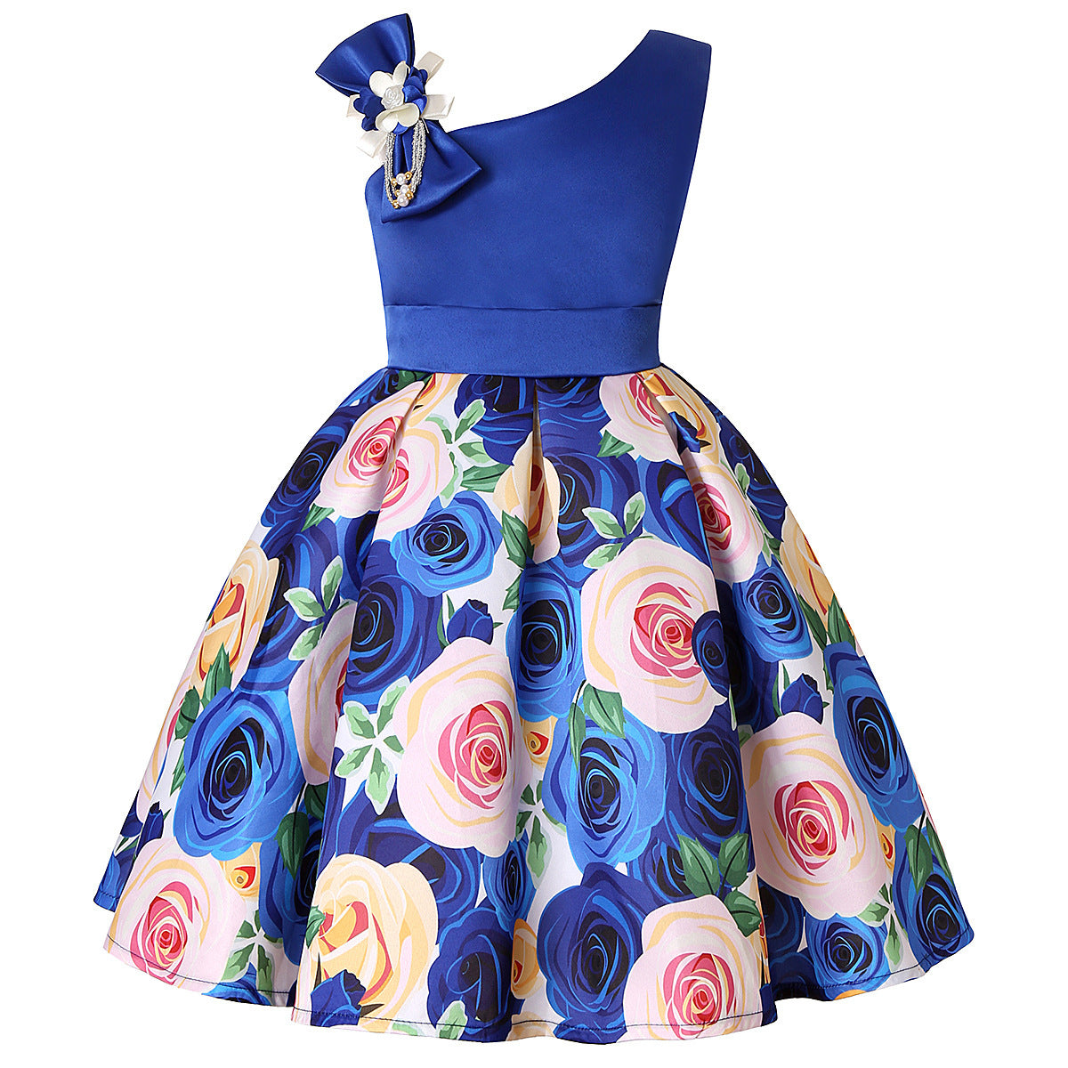 Girls' Dresses Girls' Princess Dresses Digital Print Children's Dresses Image