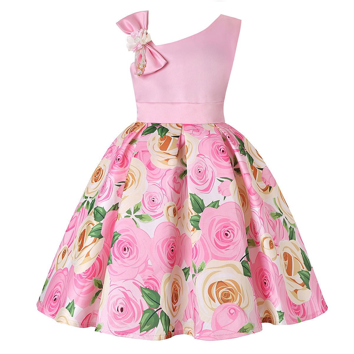 Girls' Dresses Girls' Princess Dresses Digital Print Children's Dresses Image