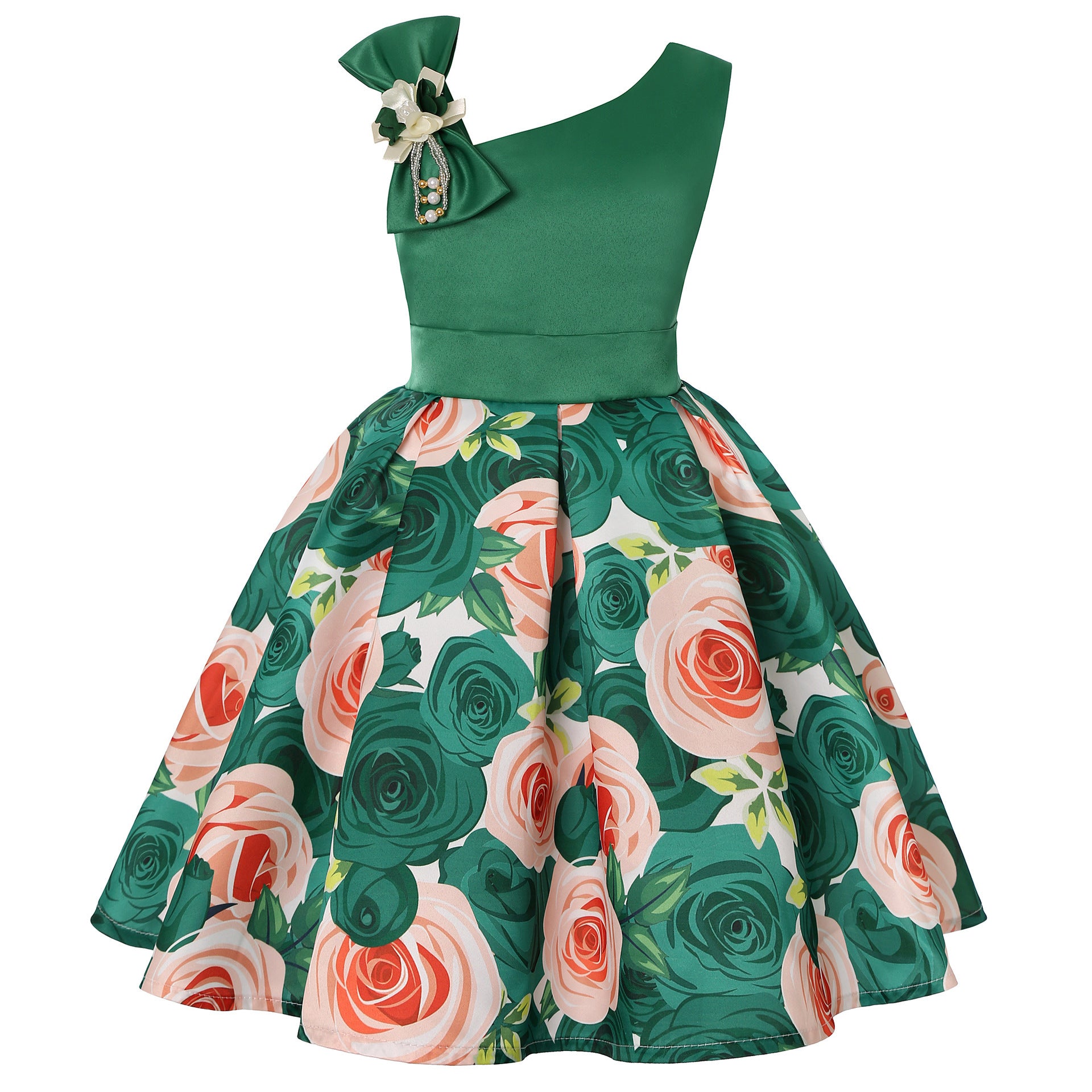 Girls' Dresses Girls' Princess Dresses Digital Print Children's Dresses Image