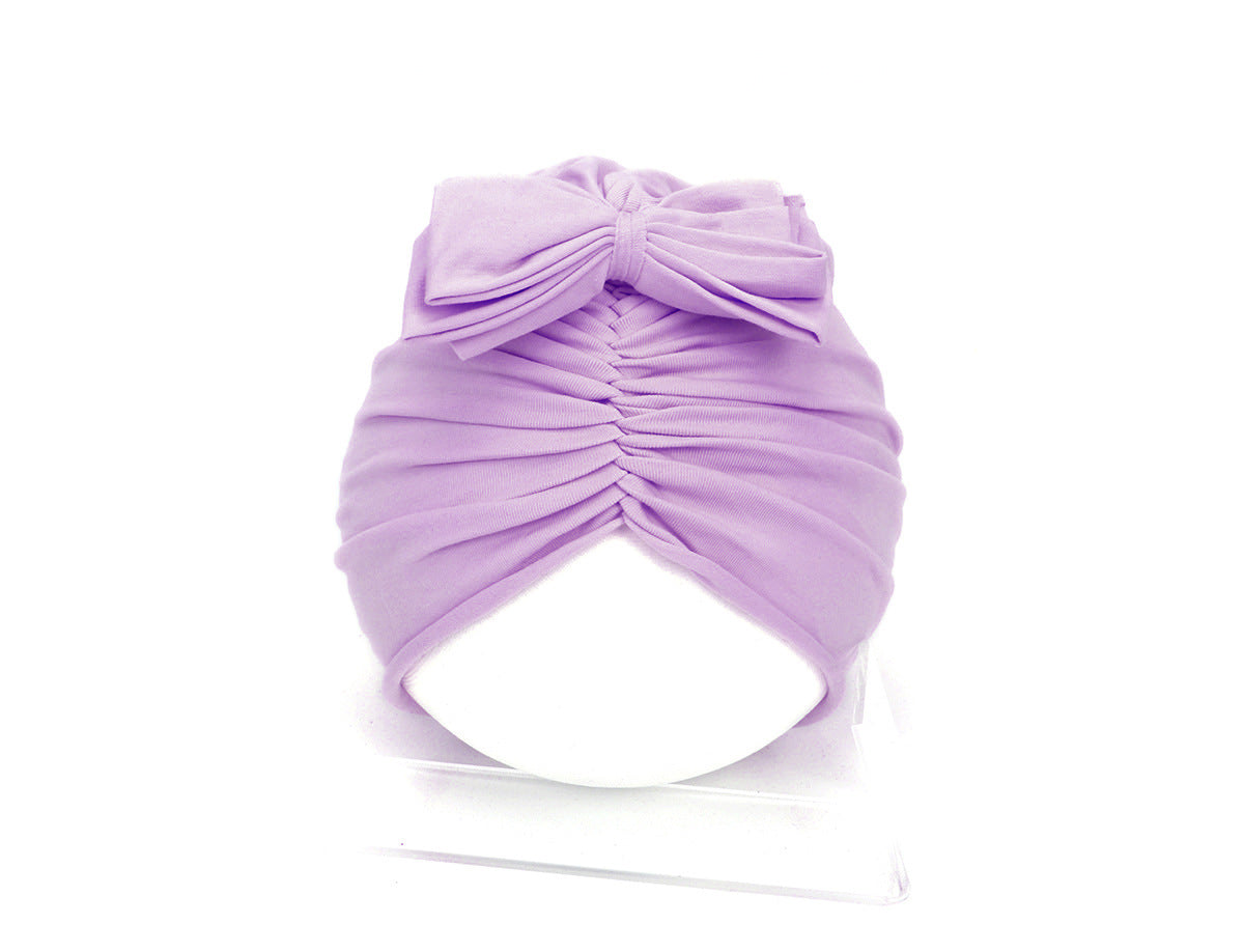 Cute Baby Hat Newborn Soft Baby Girl Hat Turban Infant Toddler Baby Cap Bonnet Headwraps Image