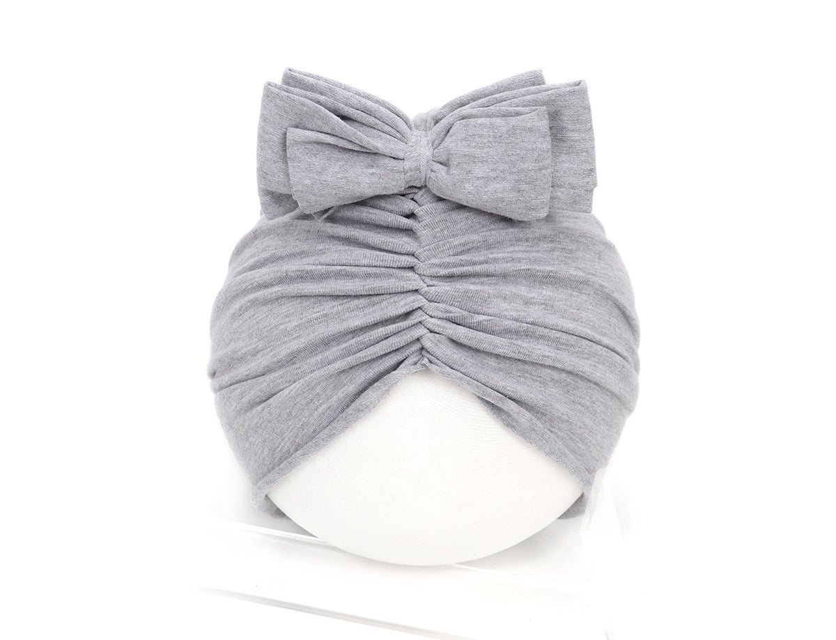 Cute Baby Hat Newborn Soft Baby Girl Hat Turban Infant Toddler Baby Cap Bonnet Headwraps Image