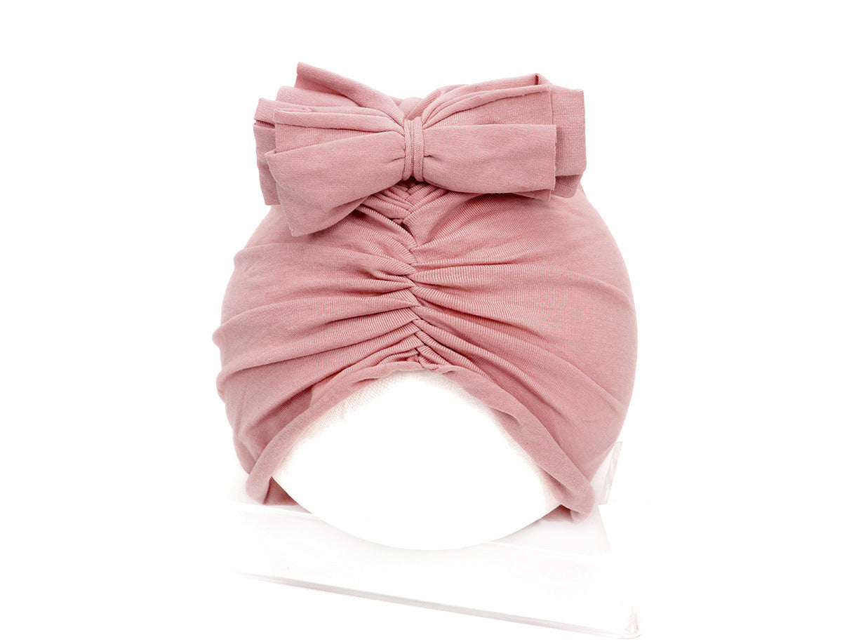 Cute Baby Hat Newborn Soft Baby Girl Hat Turban Infant Toddler Baby Cap Bonnet Headwraps Image